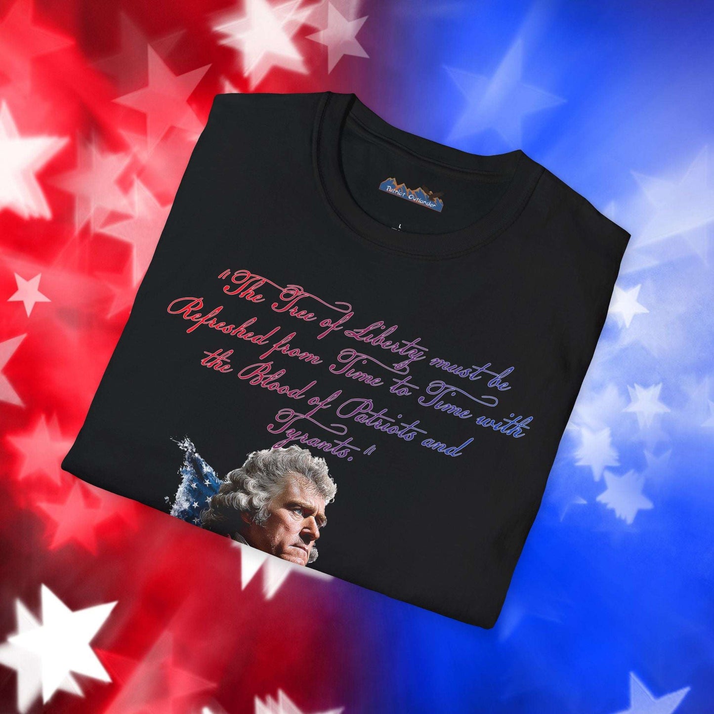 Thomas Jefferson Style 1 - Independence Day - Softstyle Unisex T-Shirt