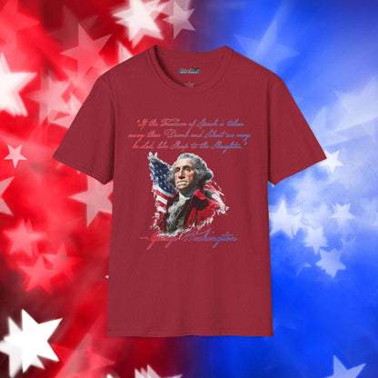 George Washington Style 1 - Independence Day - Softstyle Unisex T-Shirt