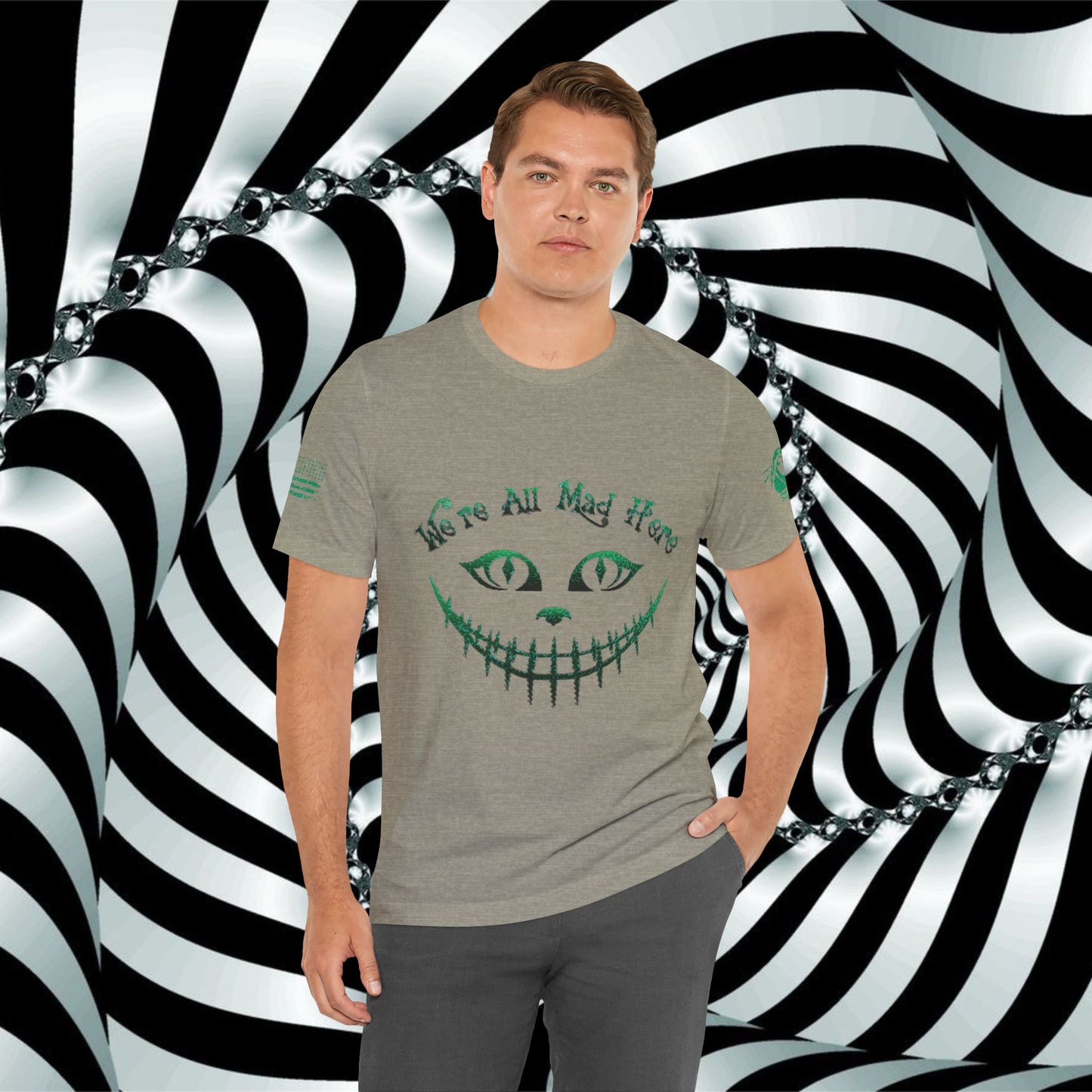 We're All Mad Here (Green) - T-Shirt