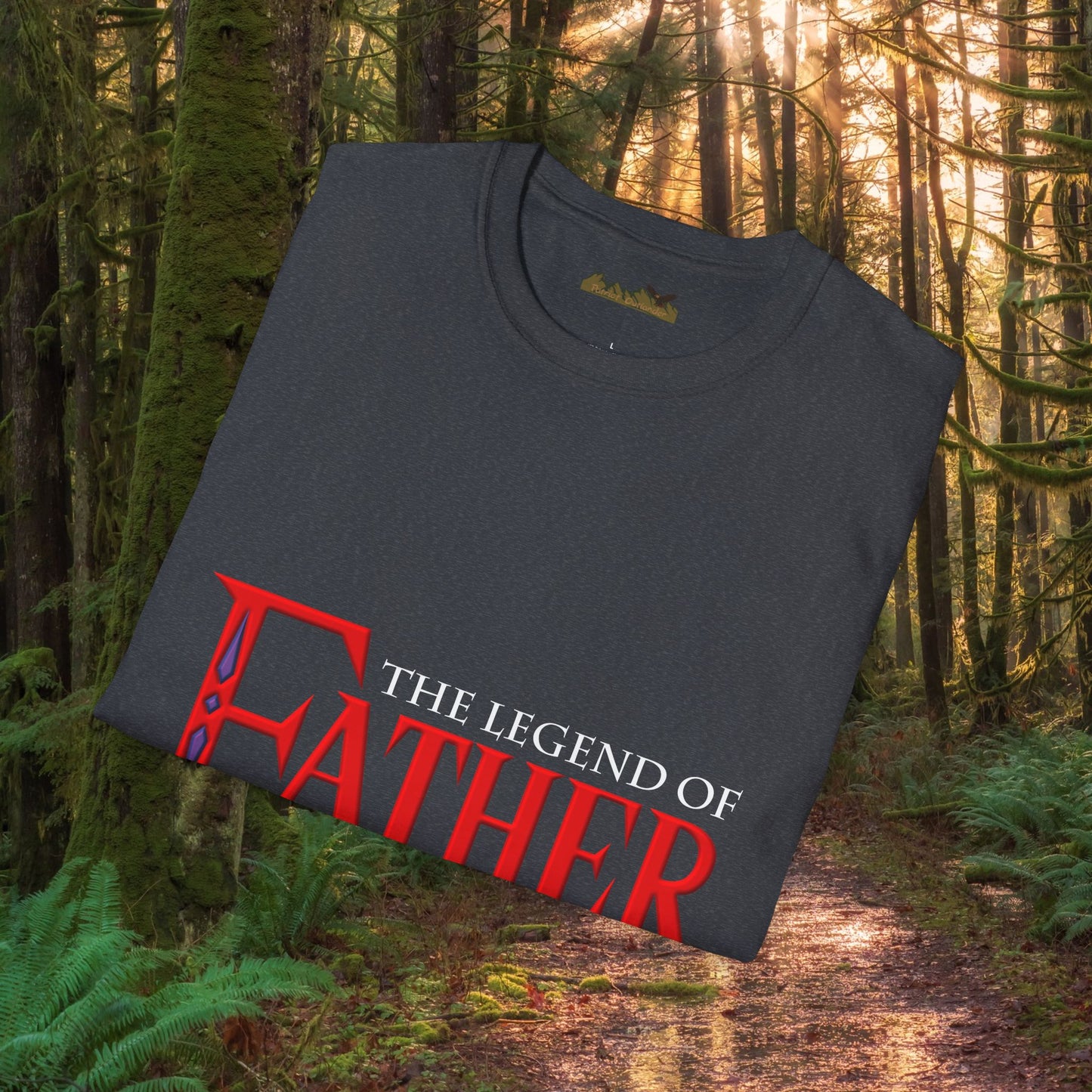"The Legend of Father" Style 1 - Funny Softstyle Father's Day T-Shirt