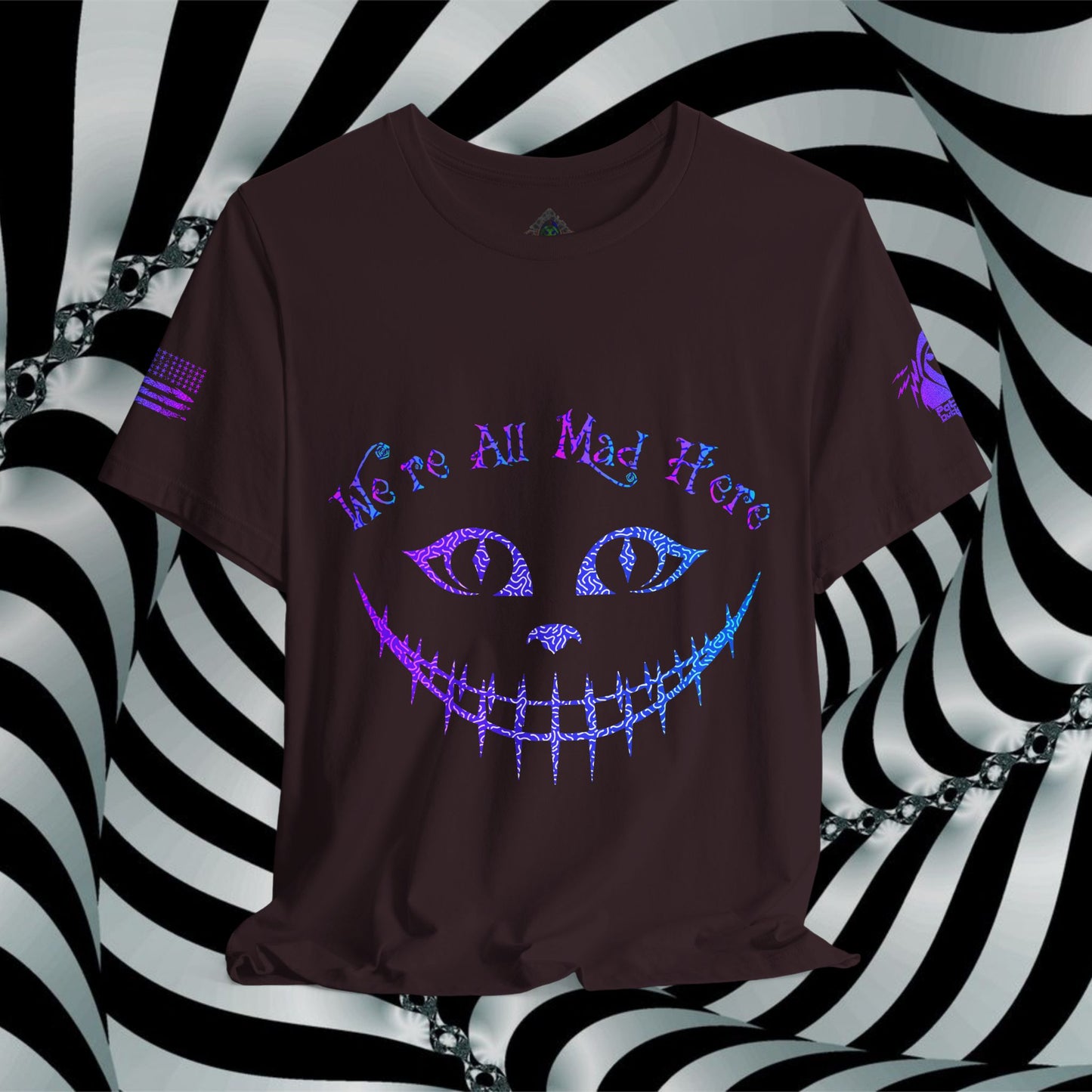We're All Mad Here (Purple/Blue) - T-Shirt