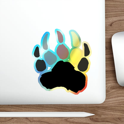 Pineland Bear Claw - Holographic Die-Cut Sticker