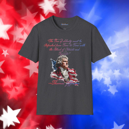 Thomas Jefferson Style 1 - Independence Day - Softstyle Unisex T-Shirt