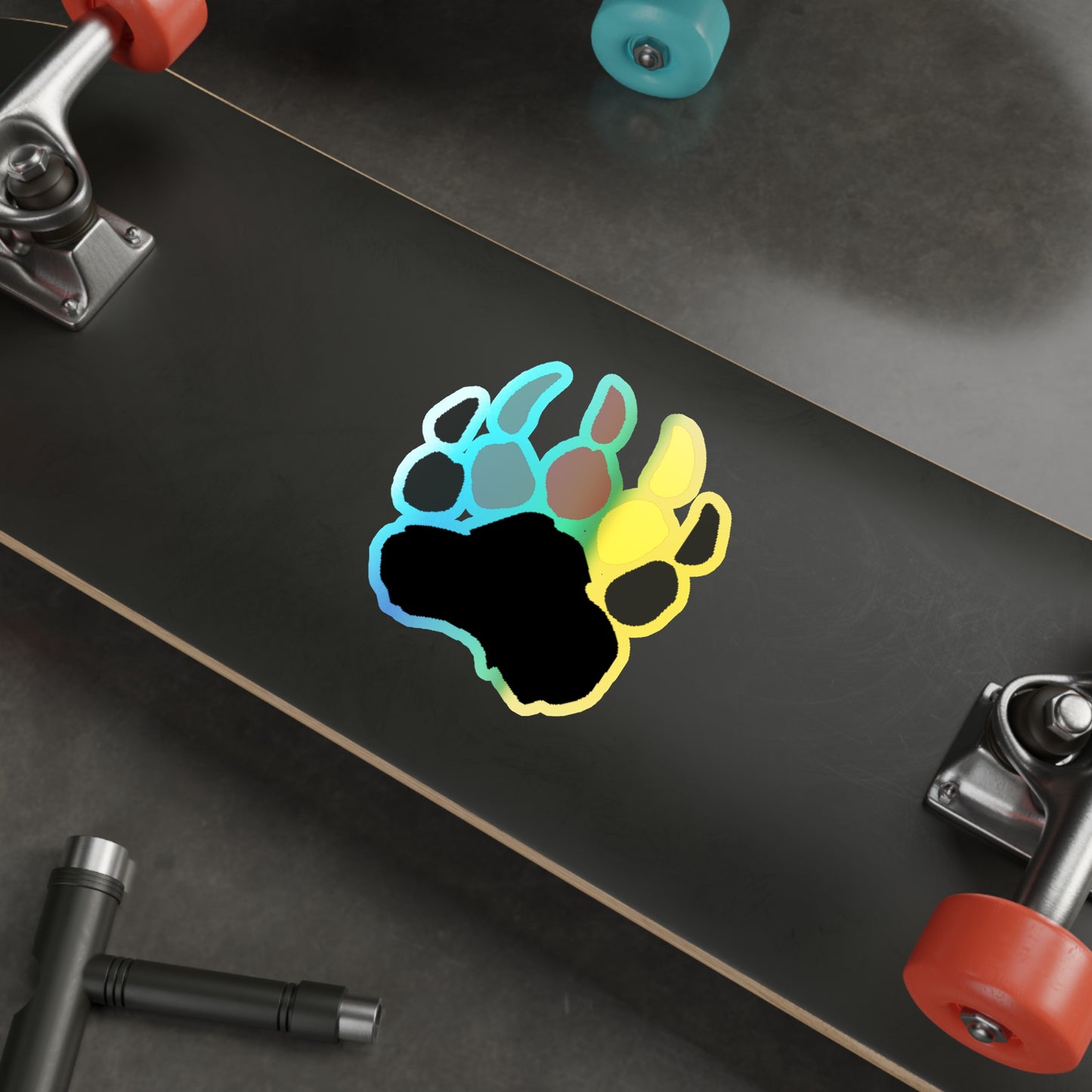 Pineland Bear Claw - Holographic Die-Cut Sticker