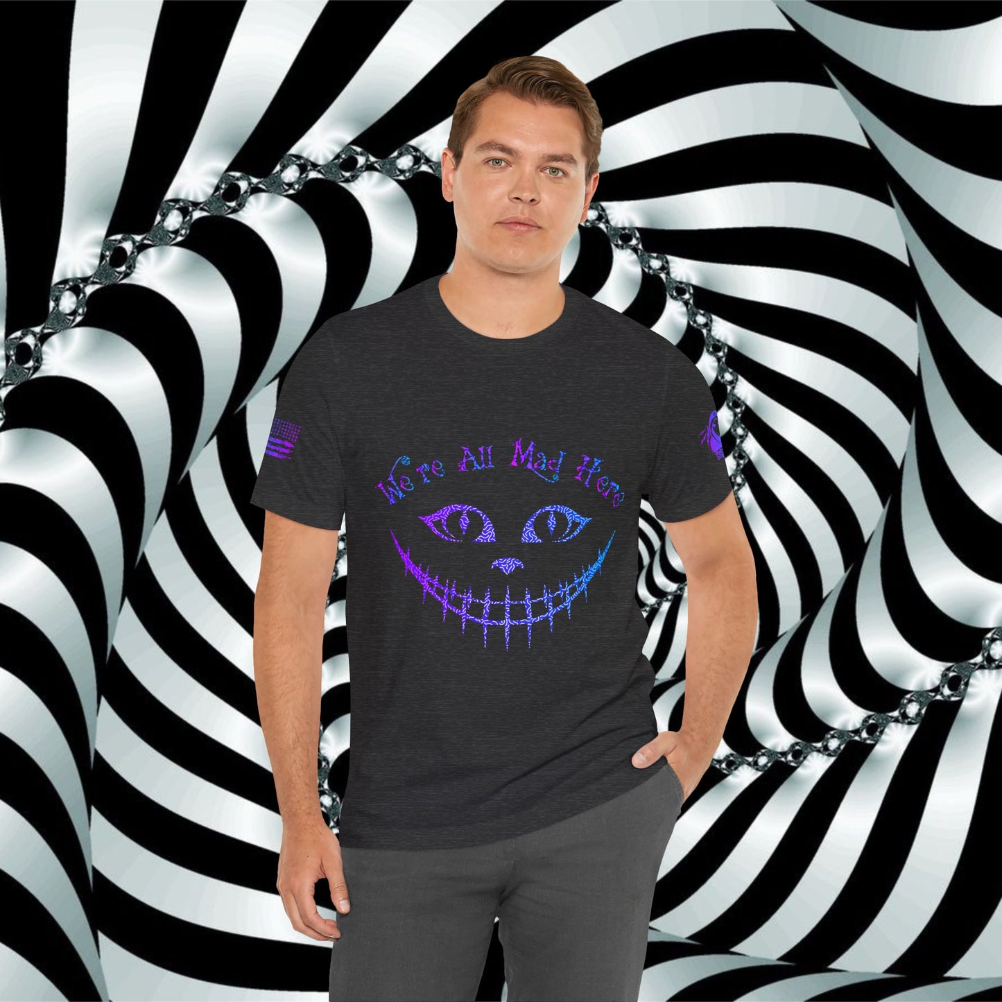 We're All Mad Here (Purple/Blue) - T-Shirt
