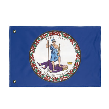 Virginia Tyrant State Seal - Double-Sided Flag