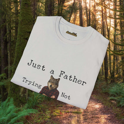 Just a Father Trying Not to Raise Sheep - T-Shirt