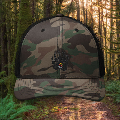 Pineland Liberty Bear Claw - Embroidered Camouflage Trucker Hat