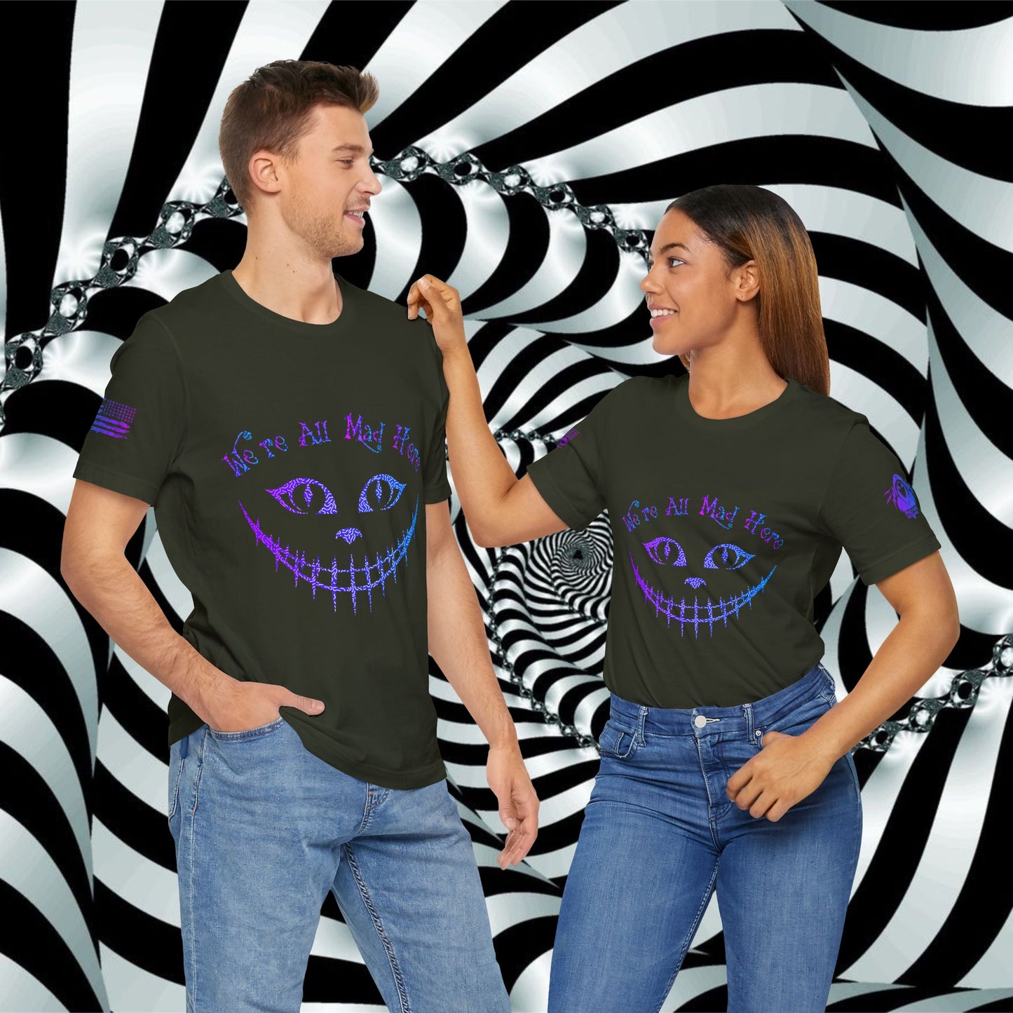We're All Mad Here (Purple/Blue) - T-Shirt