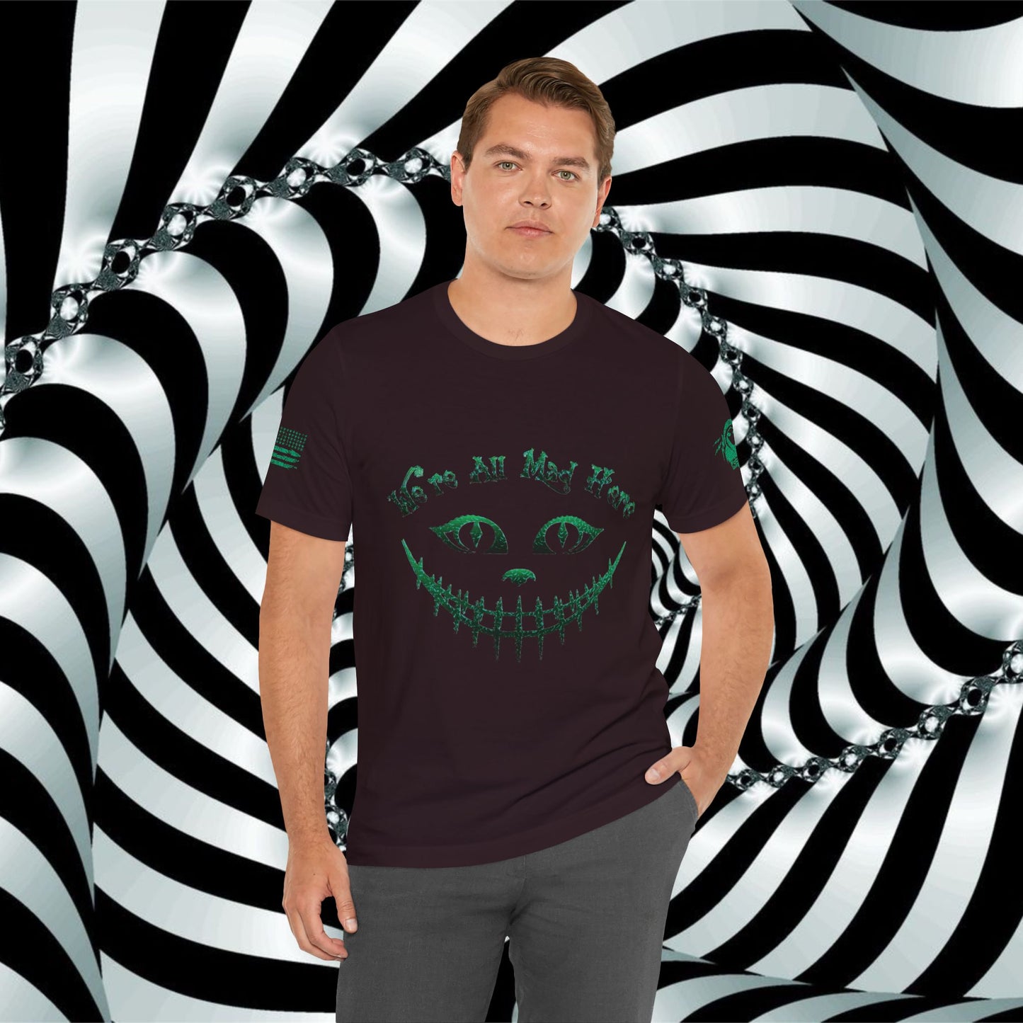 We're All Mad Here (Green) - T-Shirt