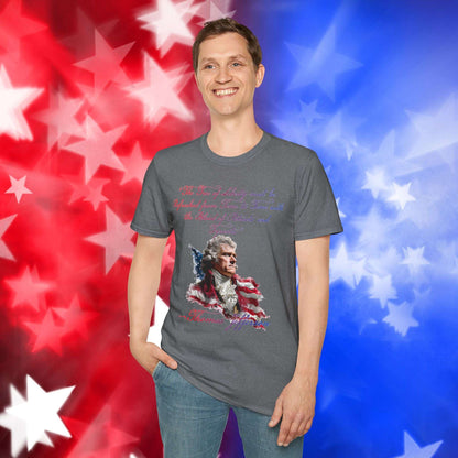 Thomas Jefferson Style 1 - Independence Day - Softstyle Unisex T-Shirt